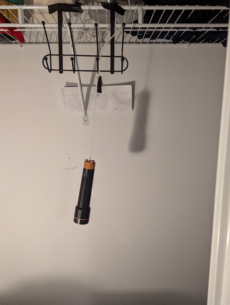 The makeshift pendulum