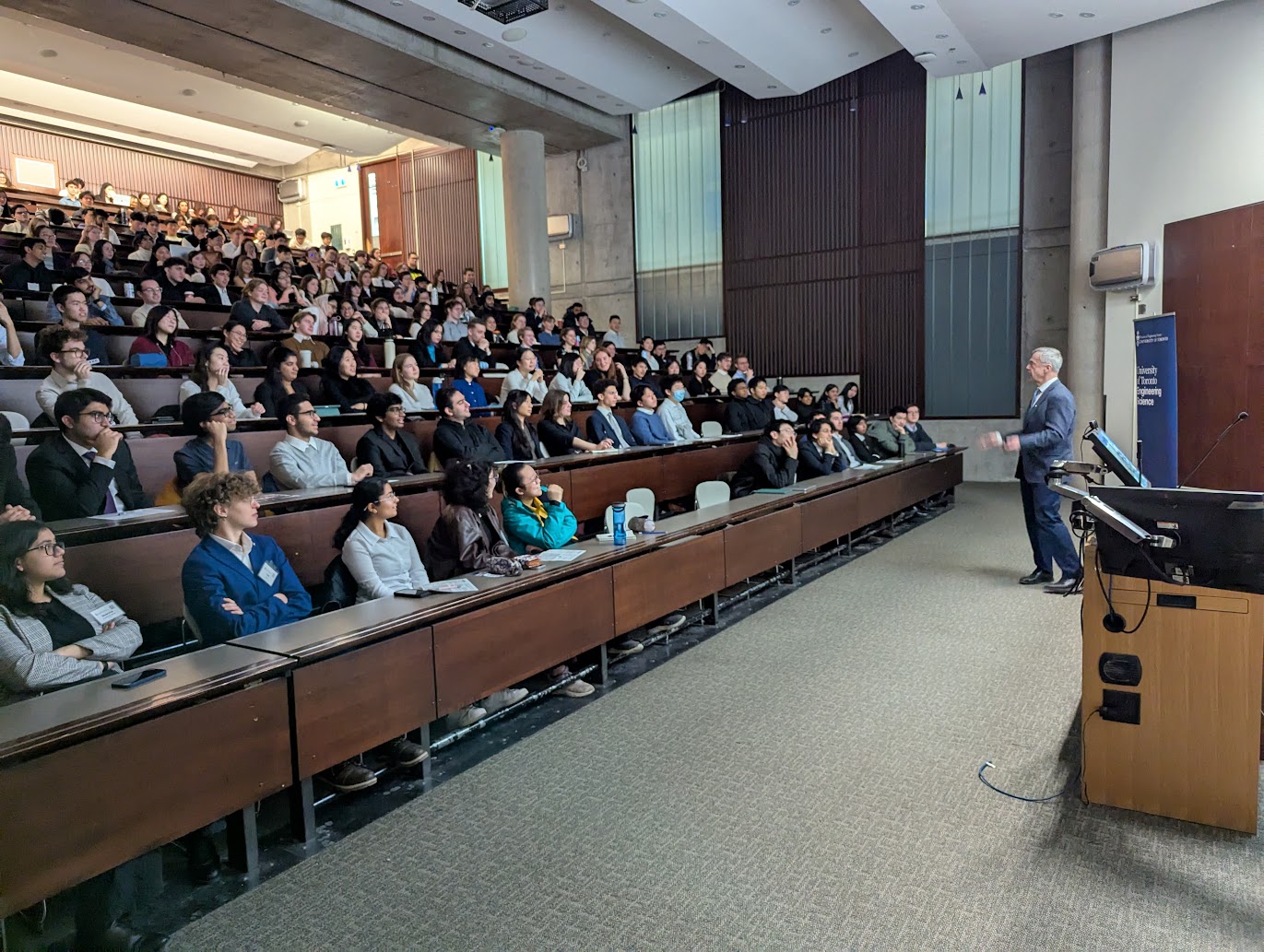 Volunteering at Robert Thirsk's talk at ESEC 2025
